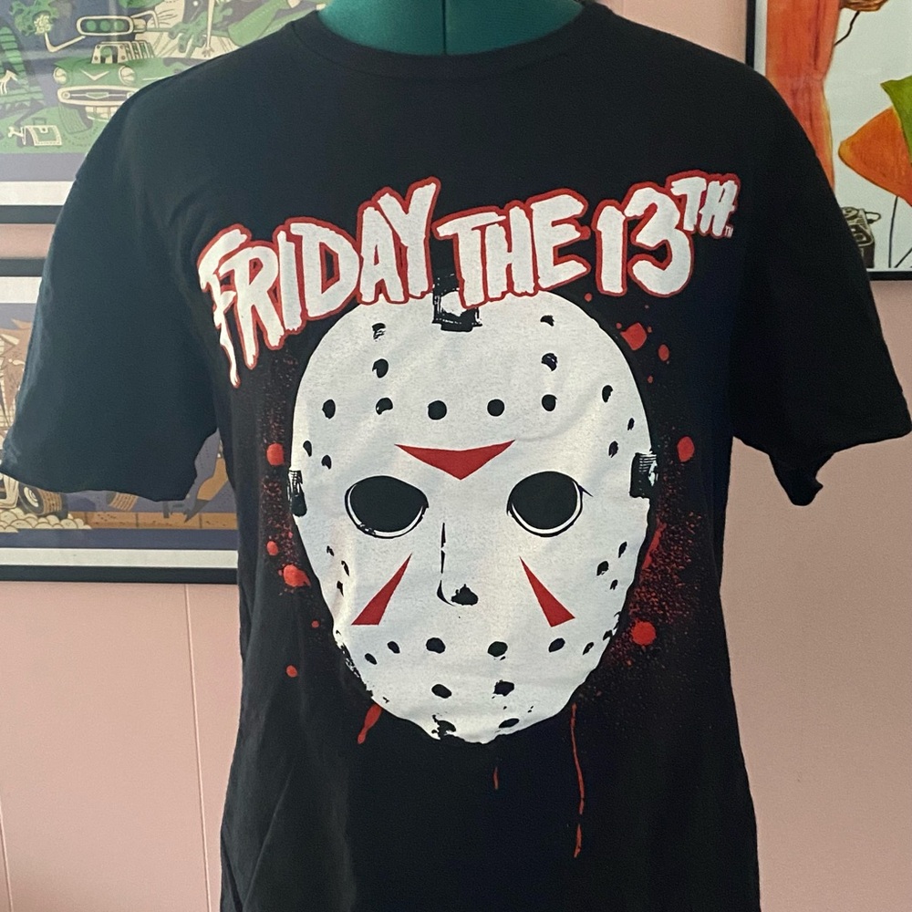 Ladies Friday the 13th Black Graphic Tee Medium